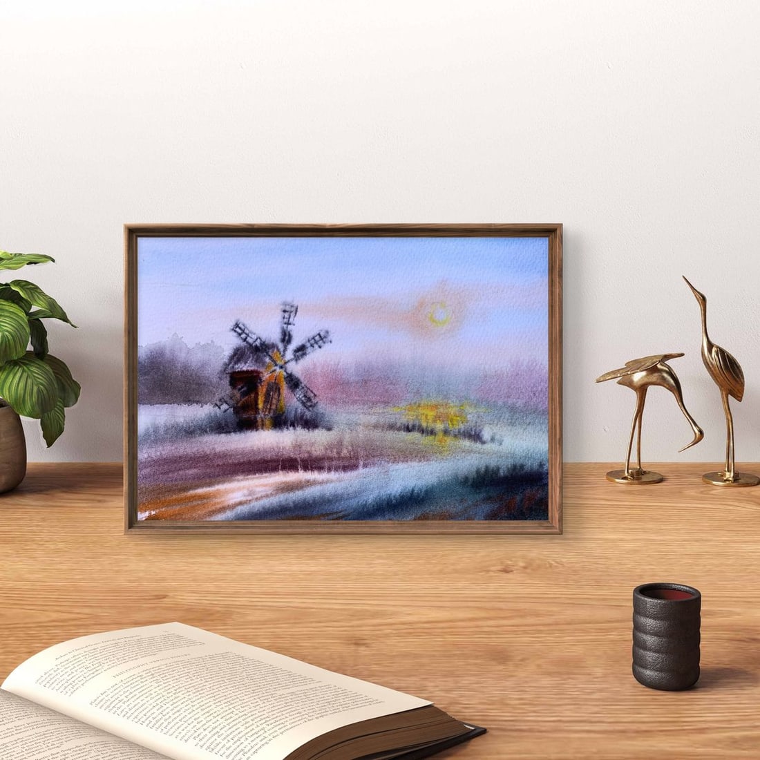 Pastel painting Mill on the outskirts Svetlana Gramm - 2