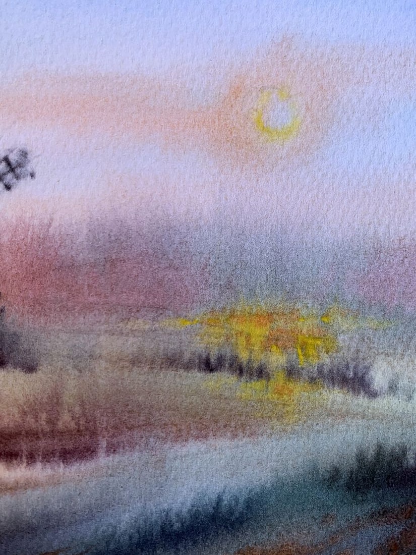 Pastel painting Mill on the outskirts Svetlana Gramm - 7