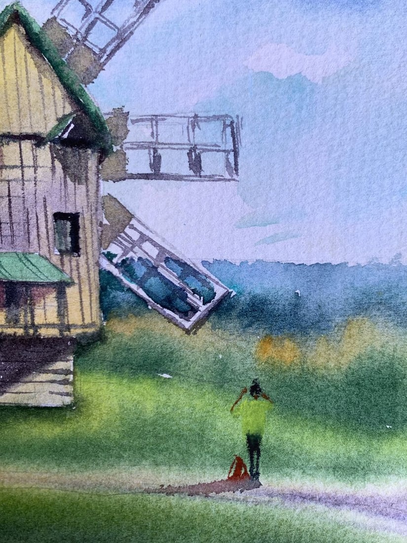 Pastel painting At the mill Svetlana Gramm - 10