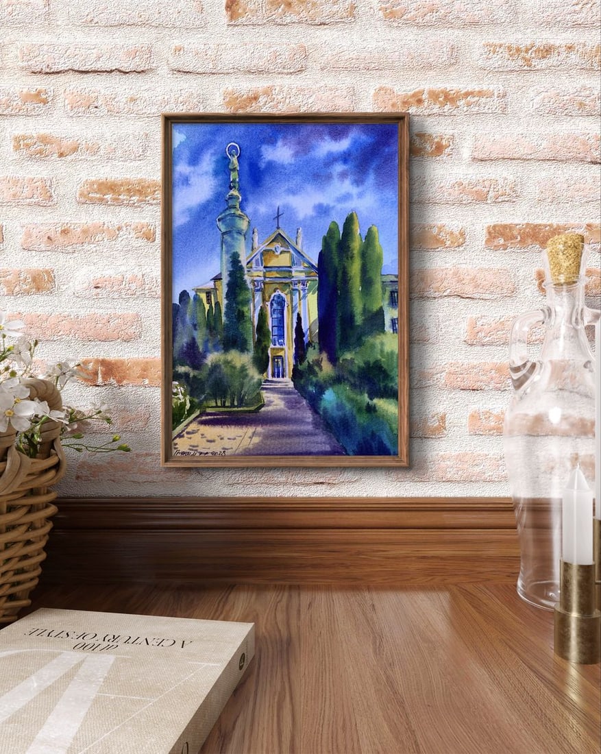 Watercolor painting Sacred place Svetlana Gramm - 3