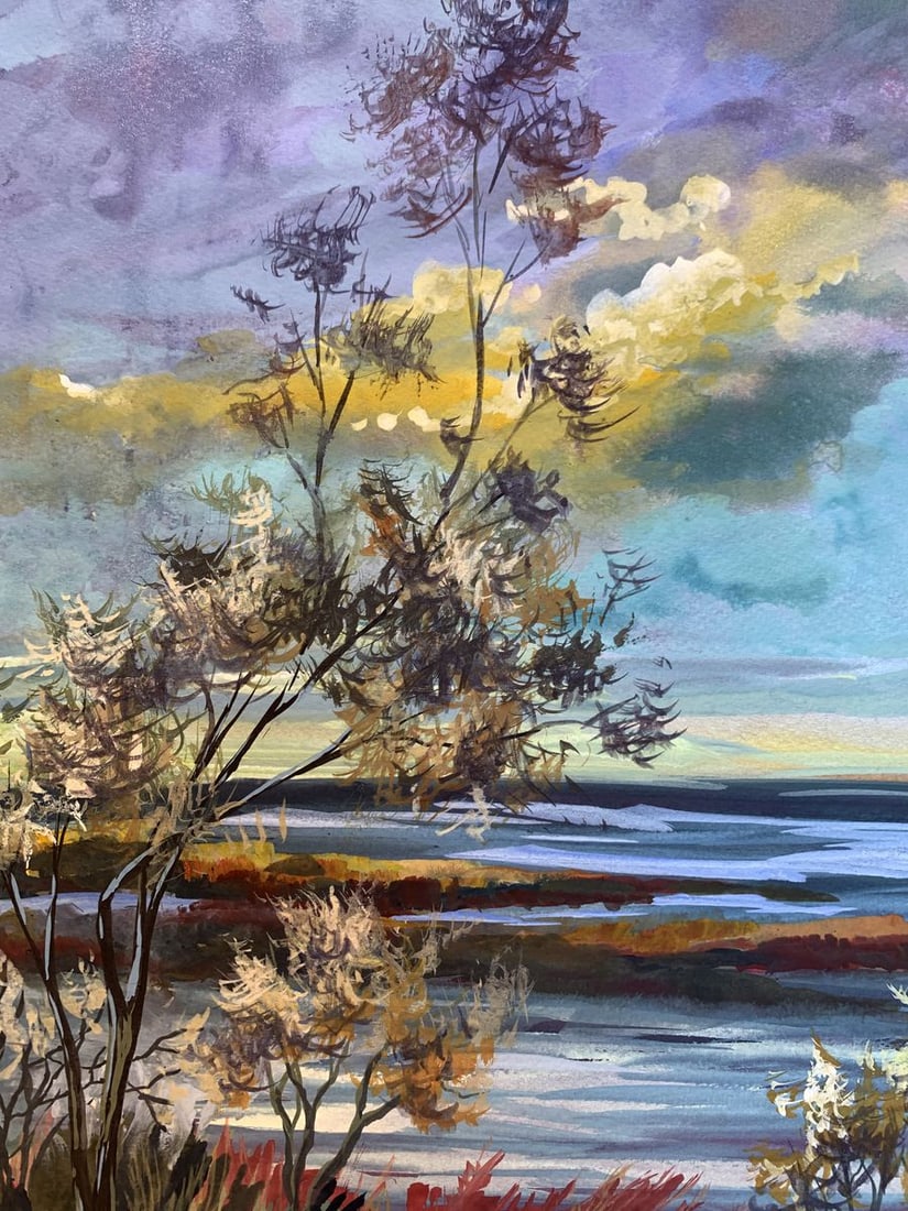 Watercolor painting Great sea view Svetlana Gramm - 6