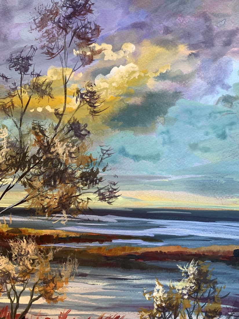 Watercolor painting Great sea view Svetlana Gramm - 7