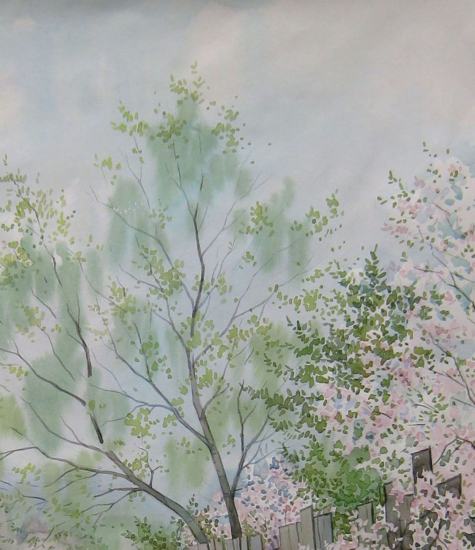 Watercolor painting March day Kalebets Valery - 3