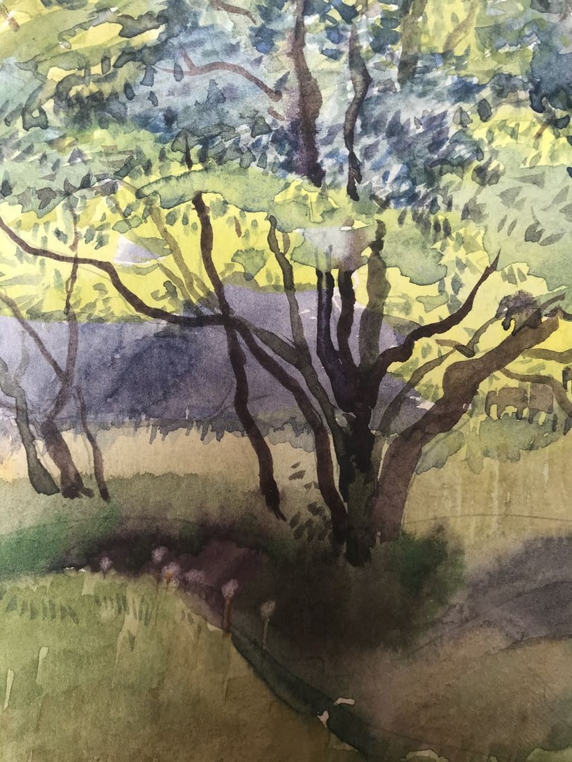 Watercolor painting In forests Wihyrovskii Victor - 7