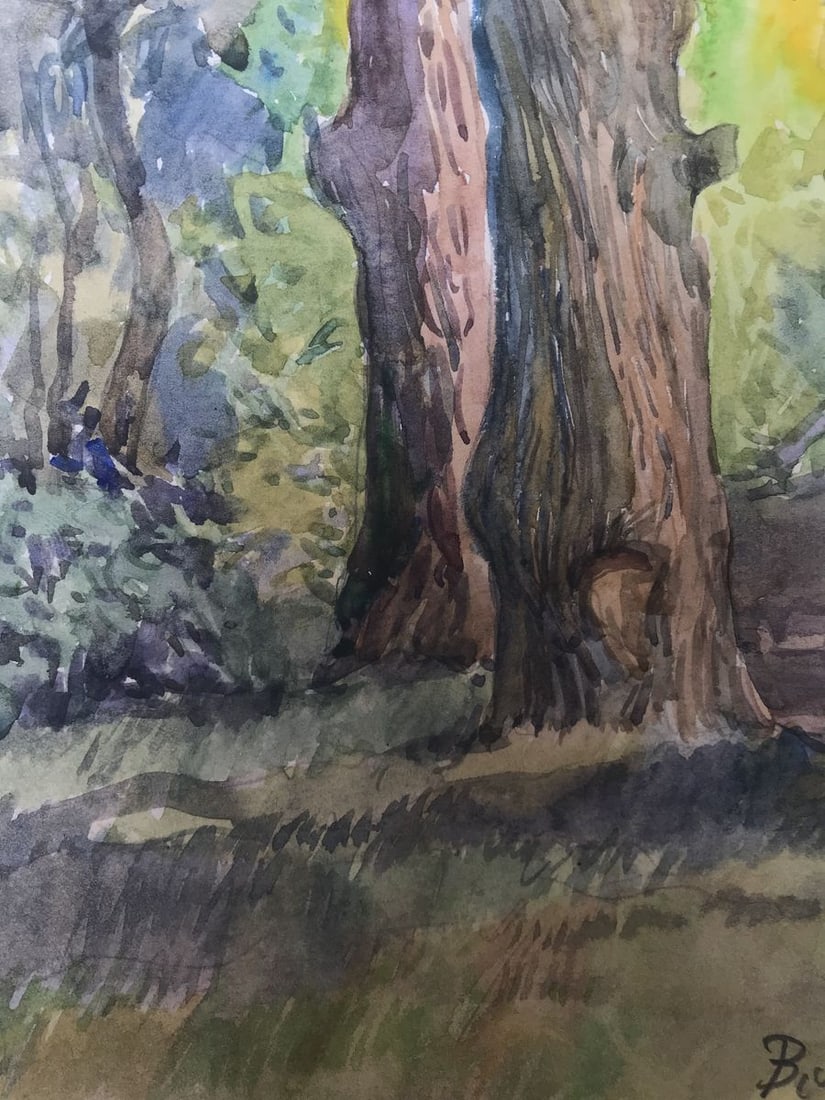 Watercolor painting Once upon a time in the forest Wihyrovskii Victor - 9