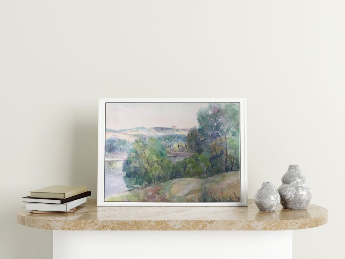 Watercolor painting Rainy day Unknown artist - 2