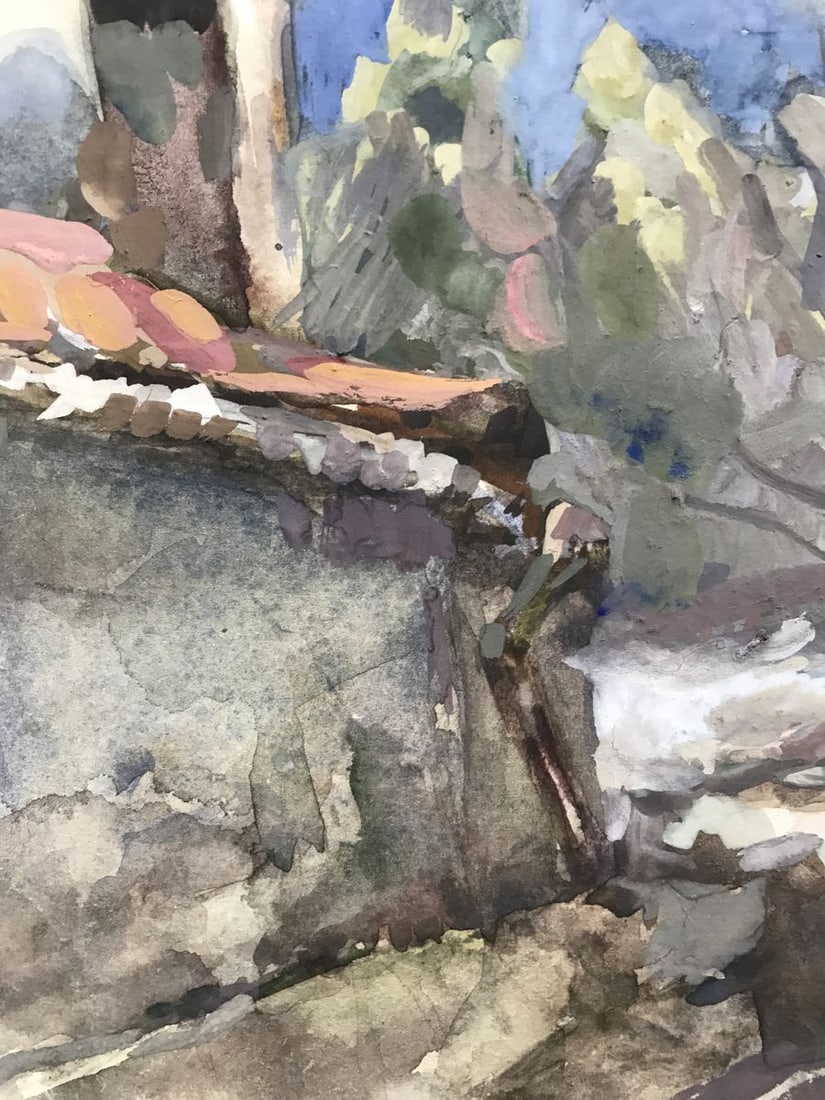 Watercolor painting Urban landscape Maksyuta O. - 5