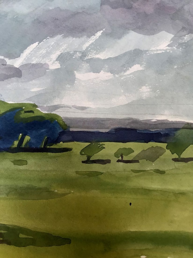 Watercolor painting A storm is coming Litvinov Oleg Arkad'yevich - 11