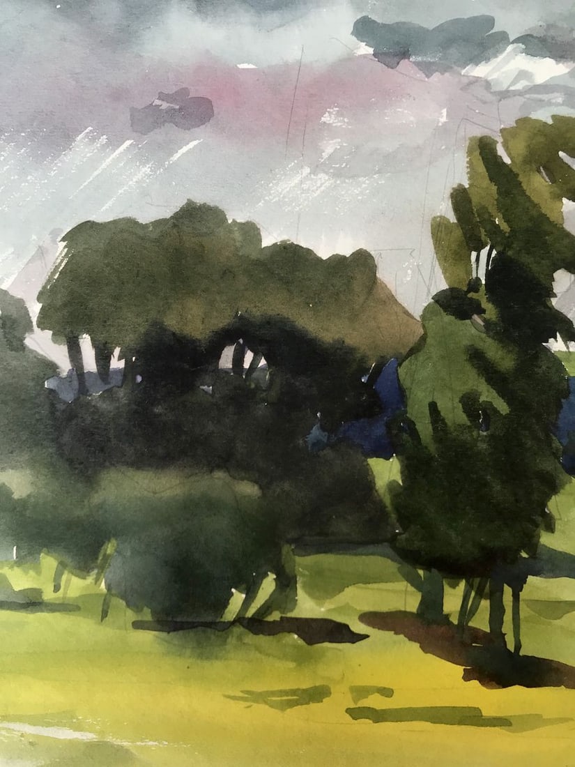 Watercolor painting A storm is coming Litvinov Oleg Arkad'yevich - 5