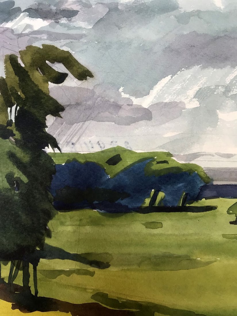 Watercolor painting A storm is coming Litvinov Oleg Arkad'yevich - 9