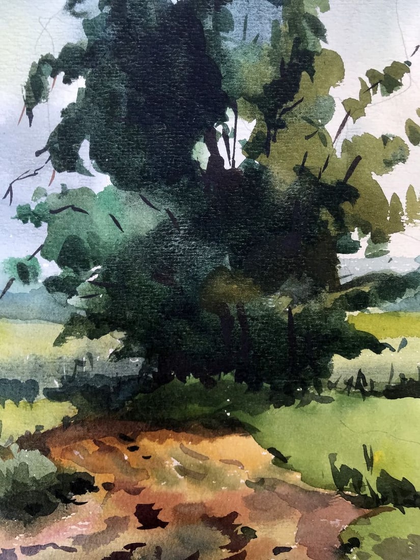 Watercolor painting Before the storm Litvinov Oleg Arkad'yevich - 11