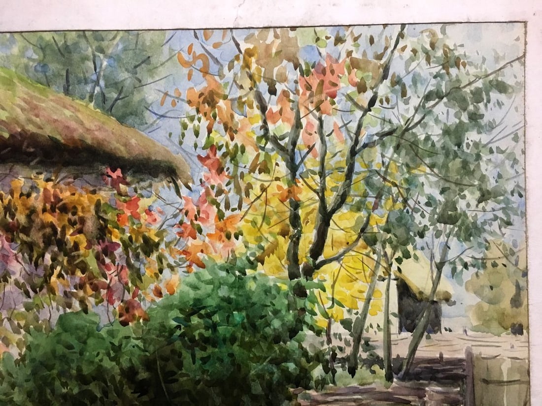 Watercolor painting Grapes near my house Ivan Kirillovich Tsyupka - 7