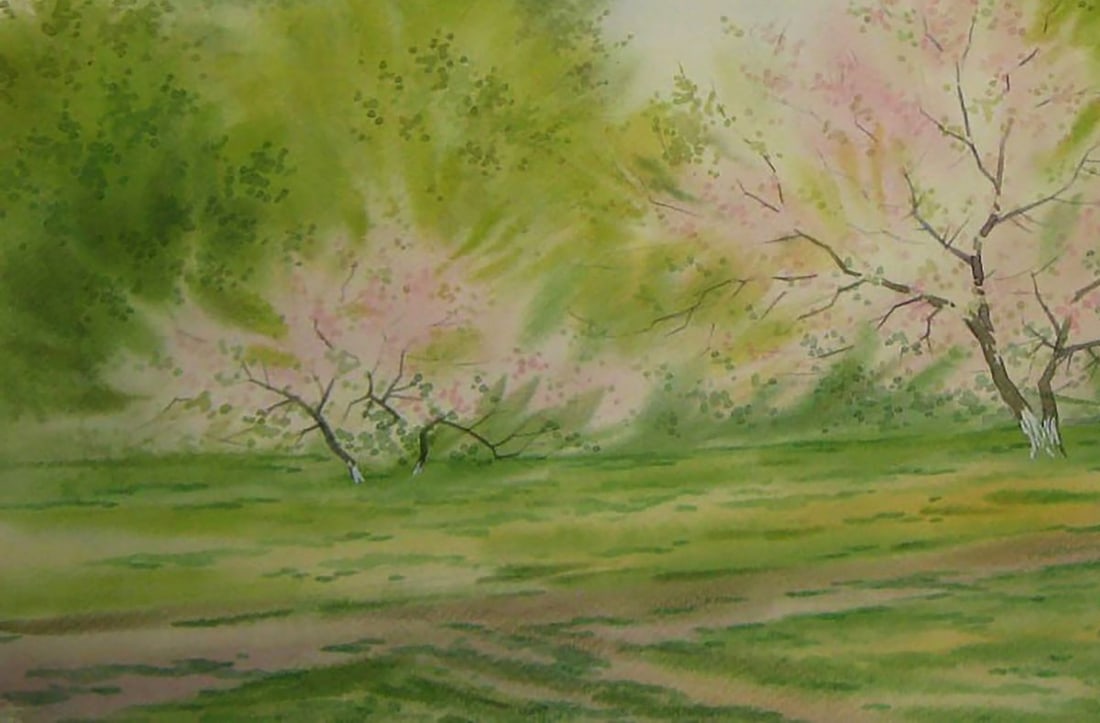 Watercolor painting Warm spring day Valery Savenets - 3