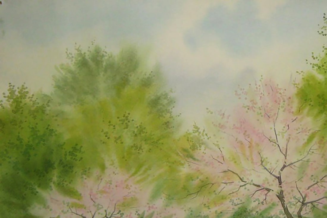 Watercolor painting Warm spring day Valery Savenets - 4