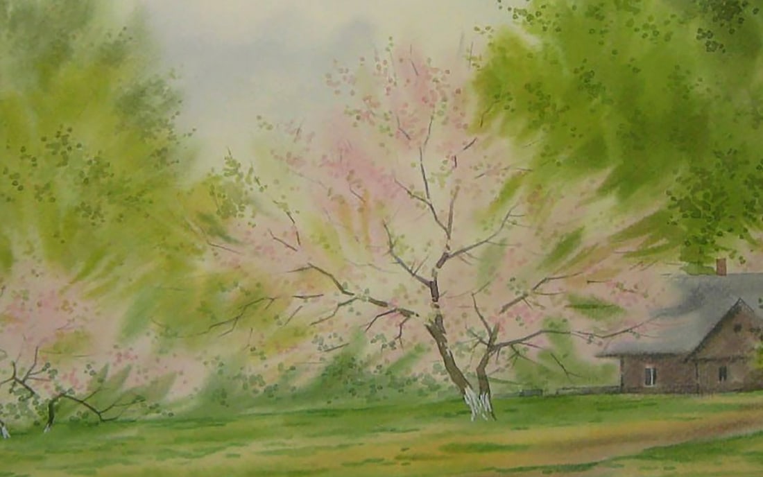 Watercolor painting Warm spring day Valery Savenets - 6