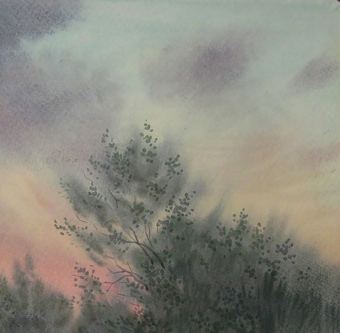 Watercolor painting Before the rain Valery Savenets - 5