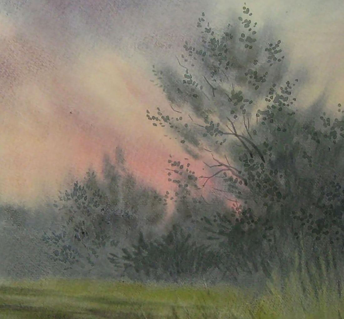 Watercolor painting Before the rain Valery Savenets - 6