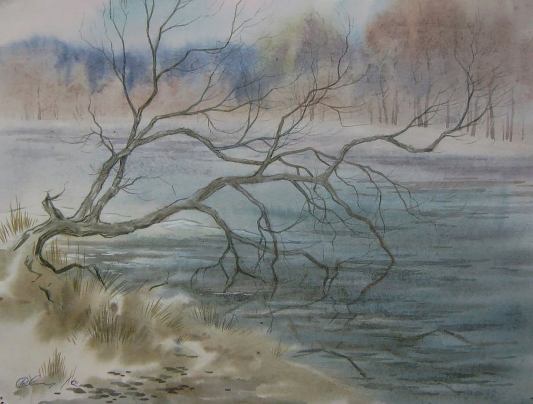 Watercolor painting Awakening of nature Valery Savenets: Title: Watercolor painting Awakening of nature Valery Savenets Description: NoSav 420*** ABOUT THIS PAINTING **** TITLE: "Awakening of nature"* ARTISTS: Valery Savenets* SIZE: 30x40 cm/'11.81x15.74 in