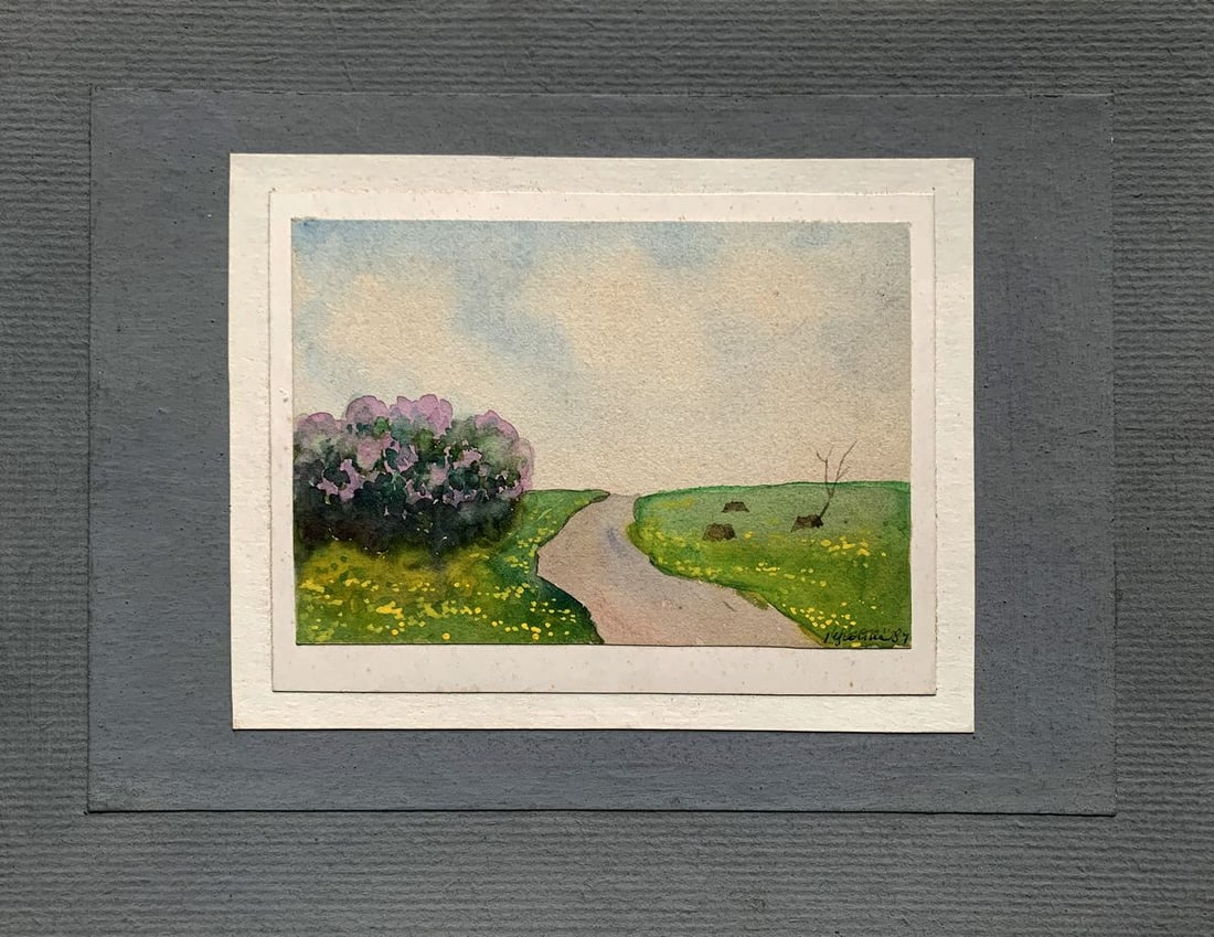 Watercolor painting Memory of the Garden Ivan Tsyupka - 2