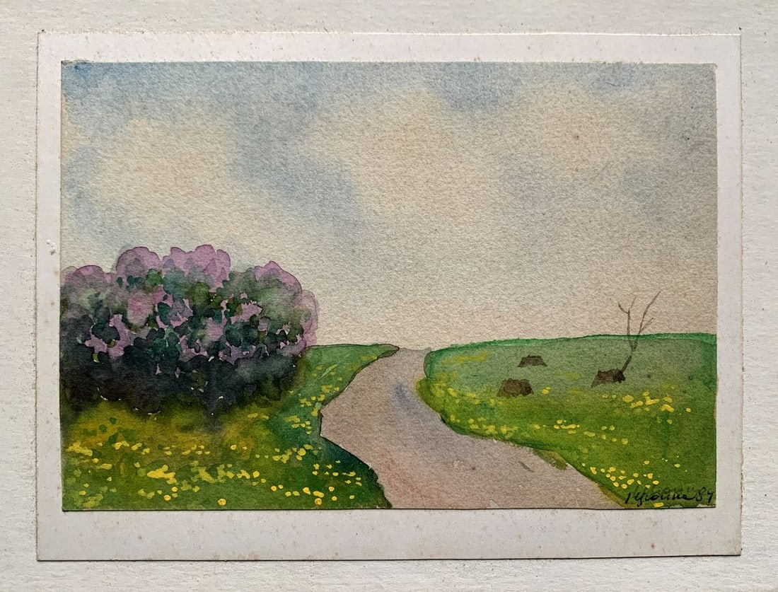Watercolor painting Memory of the Garden Ivan Tsyupka - 3