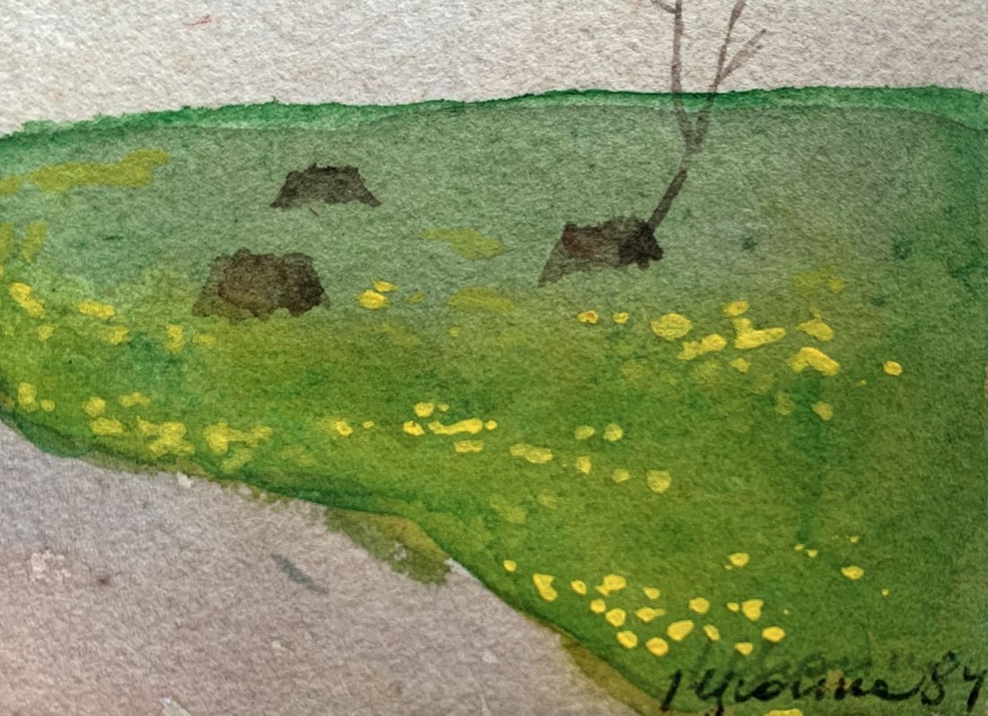 Watercolor painting Memory of the Garden Ivan Tsyupka - 4