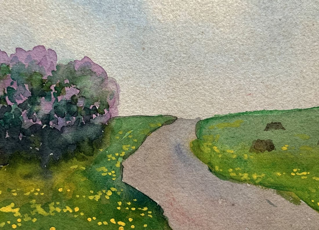 Watercolor painting Memory of the Garden Ivan Tsyupka - 6