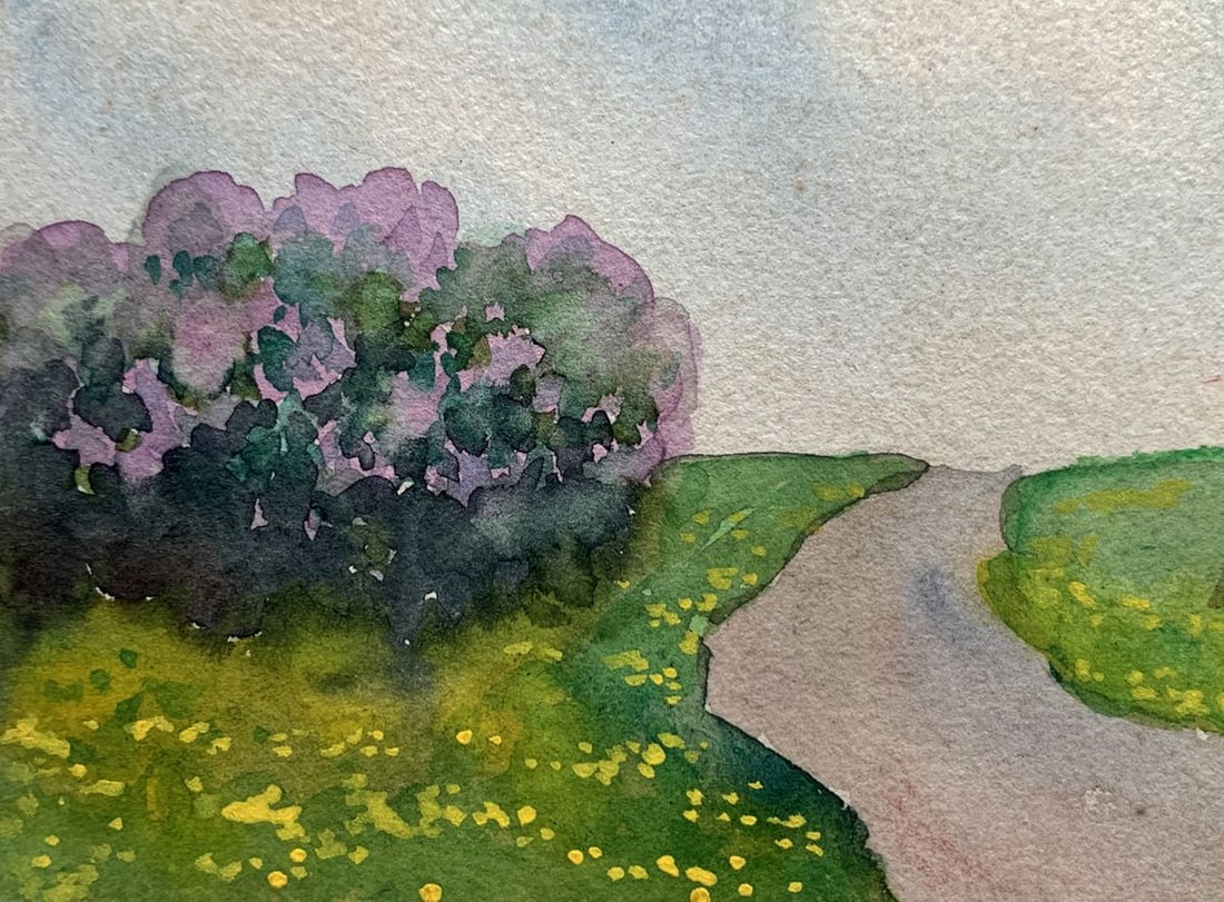 Watercolor painting Memory of the Garden Ivan Tsyupka - 7
