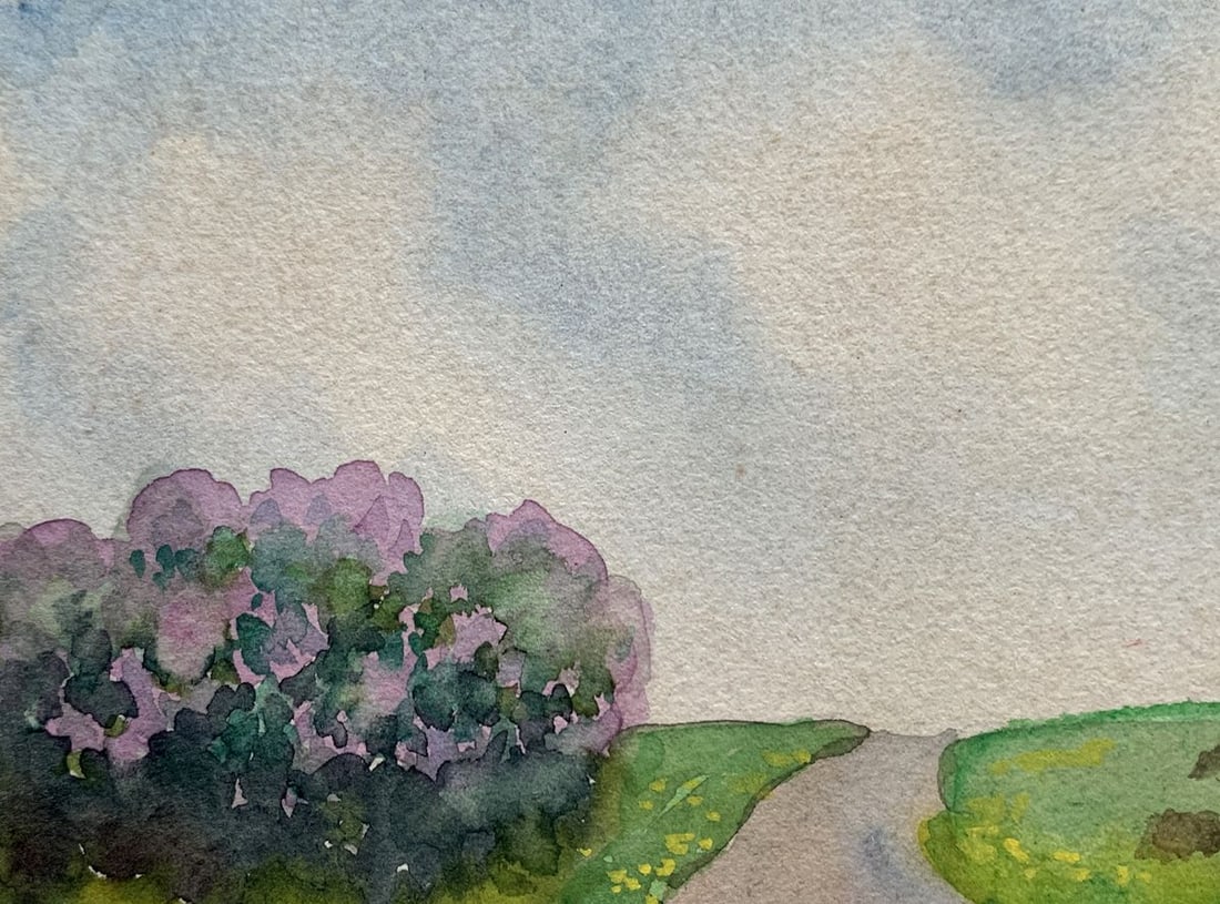 Watercolor painting Memory of the Garden Ivan Tsyupka - 8