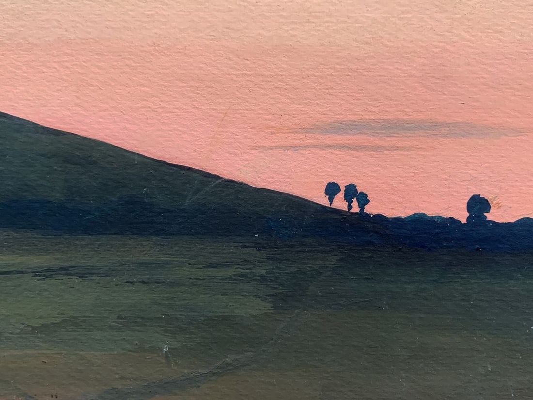 Watercolor painting Warm evening and sunset Ivan Tsyupka - 4