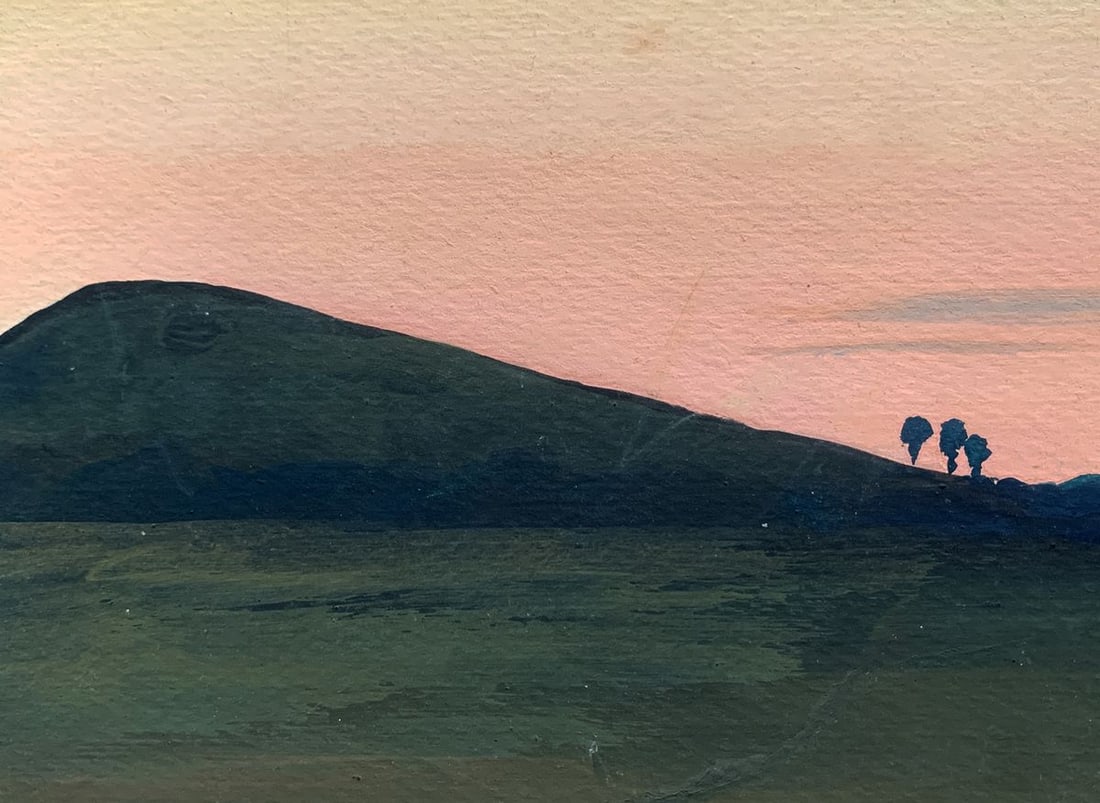 Watercolor painting Warm evening and sunset Ivan Tsyupka - 5