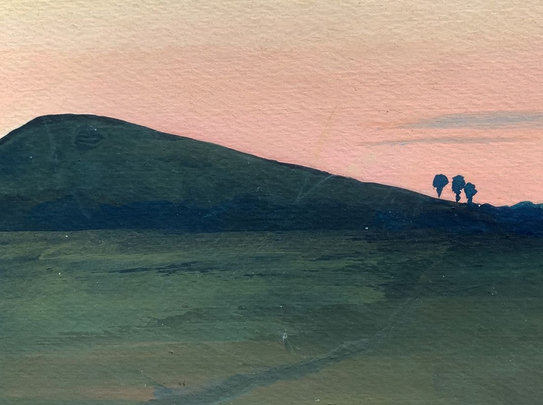 Watercolor painting Warm evening and sunset Ivan Tsyupka - 6