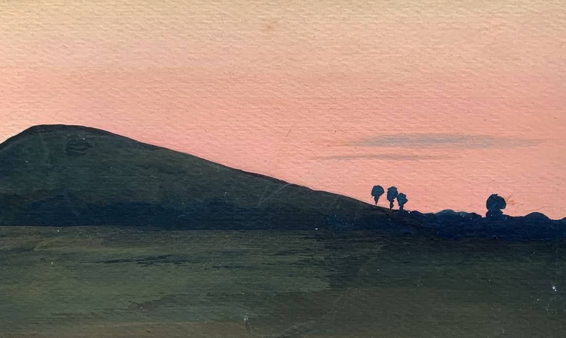 Watercolor painting Warm evening and sunset Ivan Tsyupka - 7