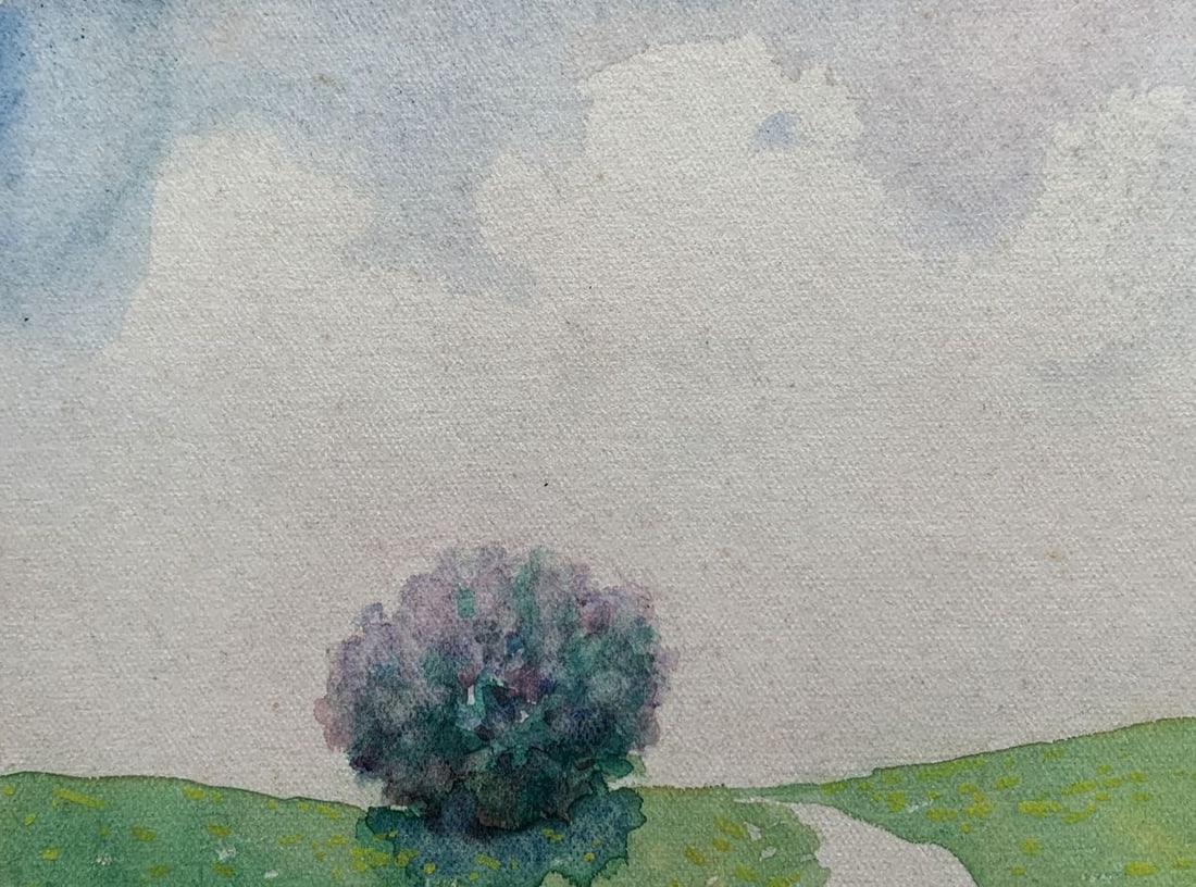 Watercolor painting The road to the garden Ivan Tsyupka - 4