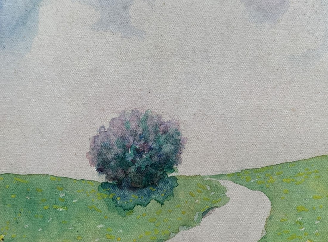 Watercolor painting The road to the garden Ivan Tsyupka - 5