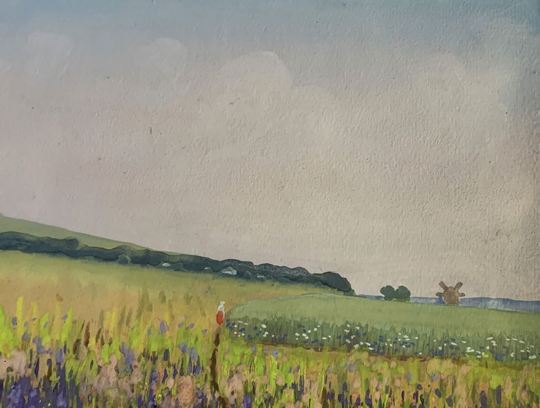 Watercolor painting Sunny day in the field Ivan Tsyupka - 4