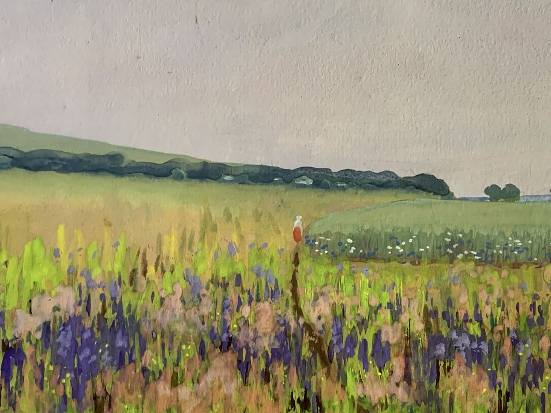 Watercolor painting Sunny day in the field Ivan Tsyupka - 6