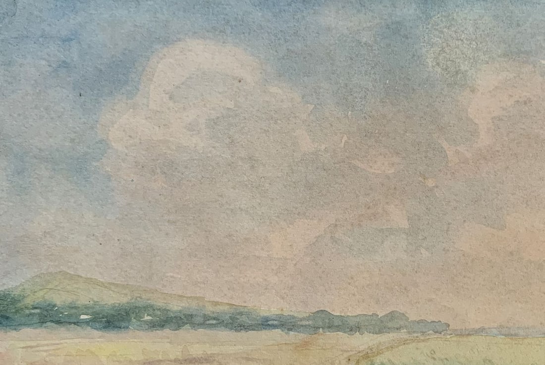 Watercolor painting Field of corn ears Ivan Tsyupka - 2