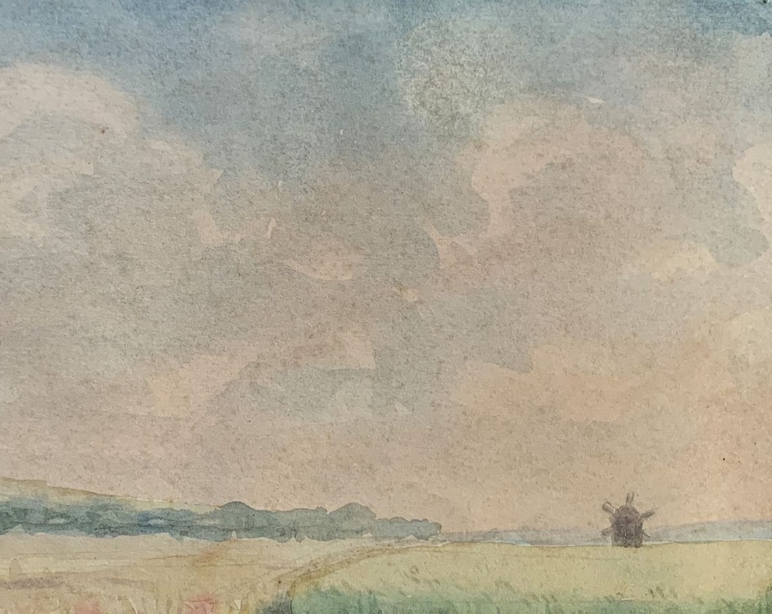 Watercolor painting Field of corn ears Ivan Tsyupka - 5