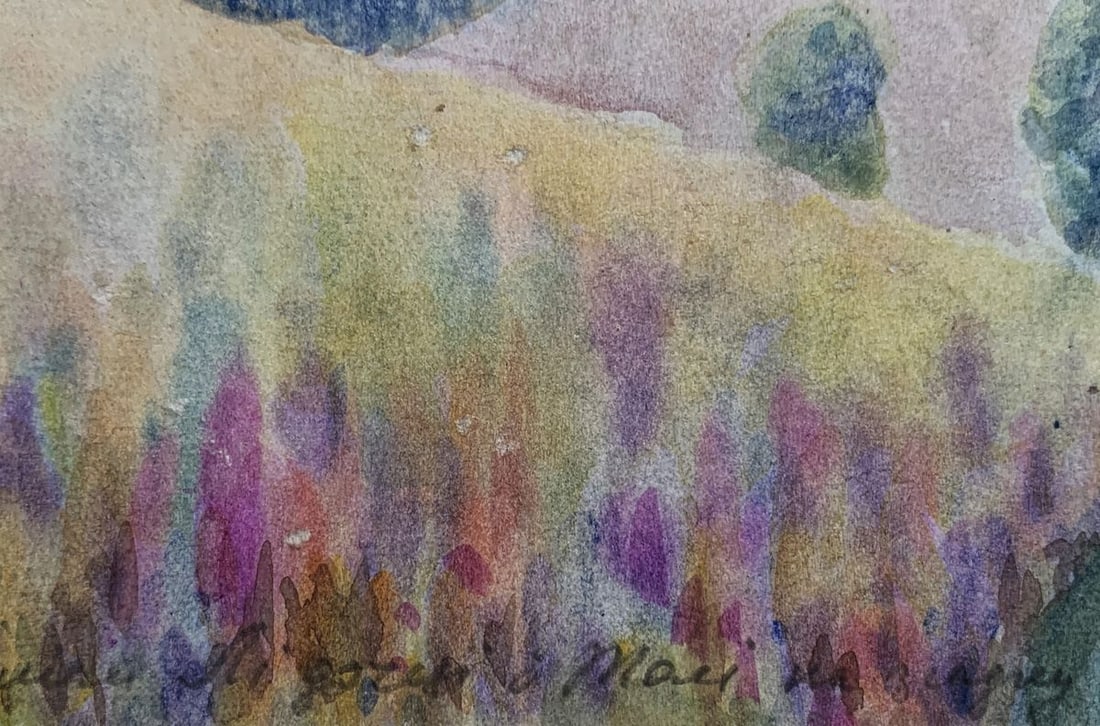 Watercolor painting Road to the summer forest Ivan Tsyupka - 4