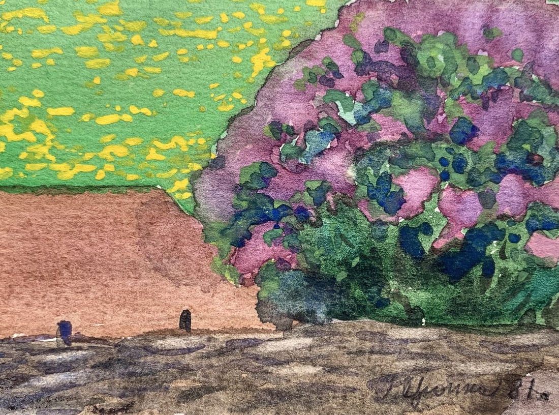 Pastel painting Blooming garden Ivan Tsyupka - 3