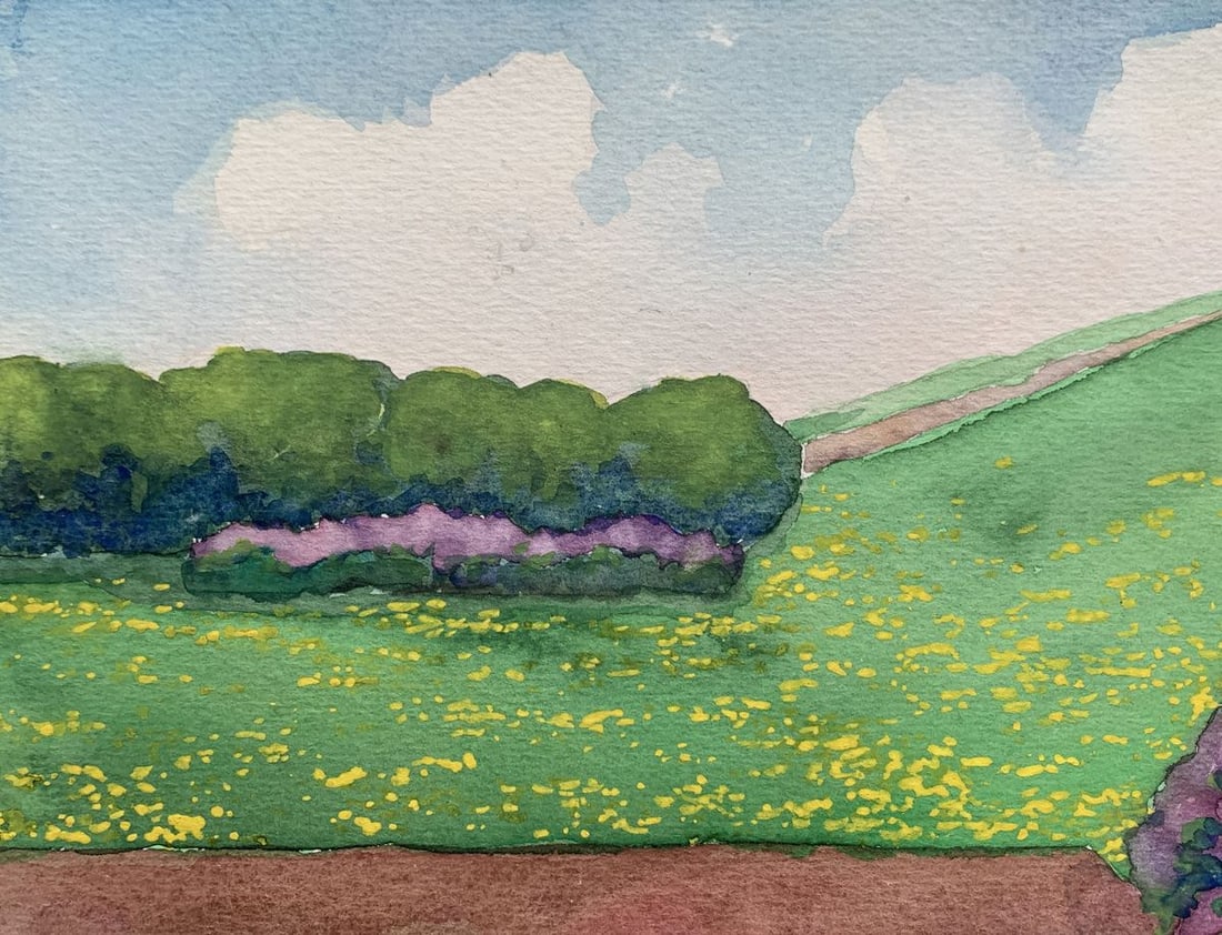 Pastel painting Blooming garden Ivan Tsyupka - 6