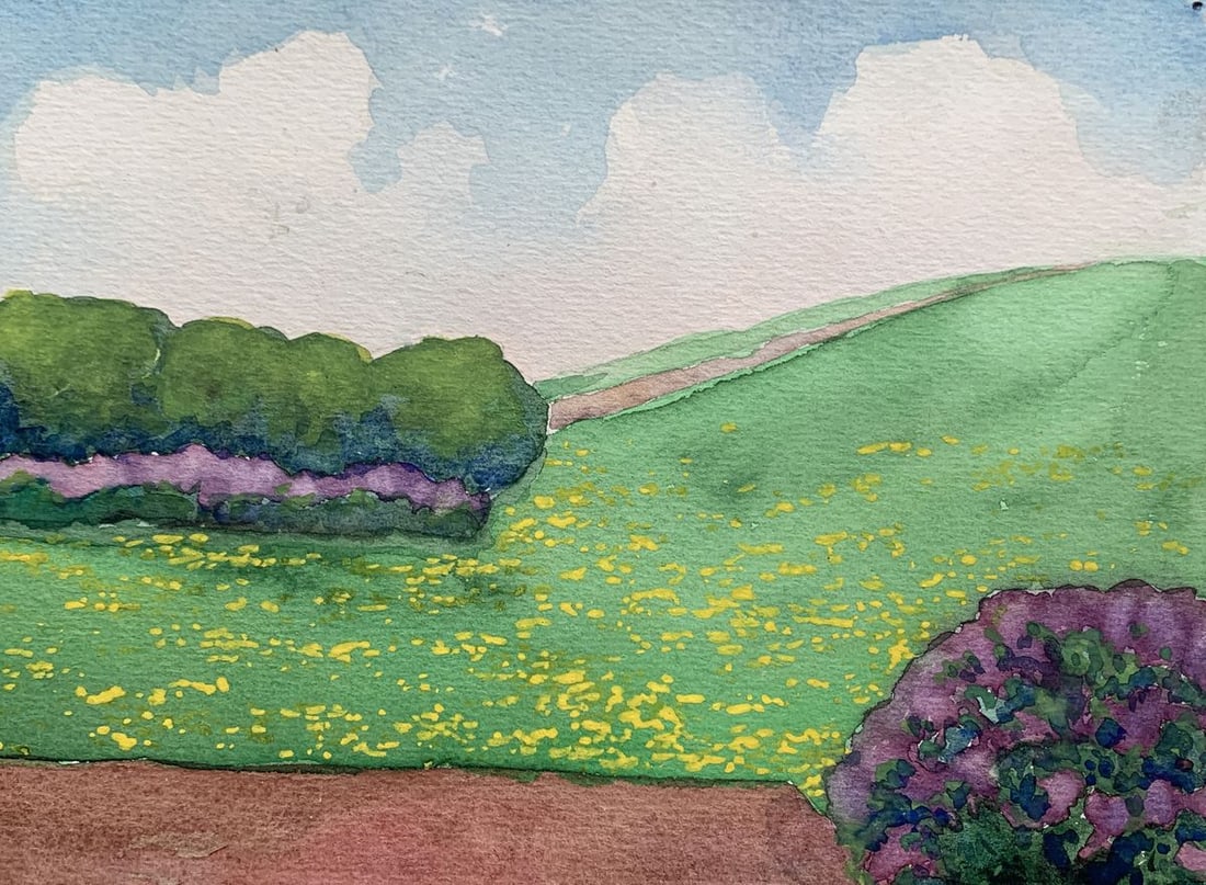 Pastel painting Blooming garden Ivan Tsyupka - 7