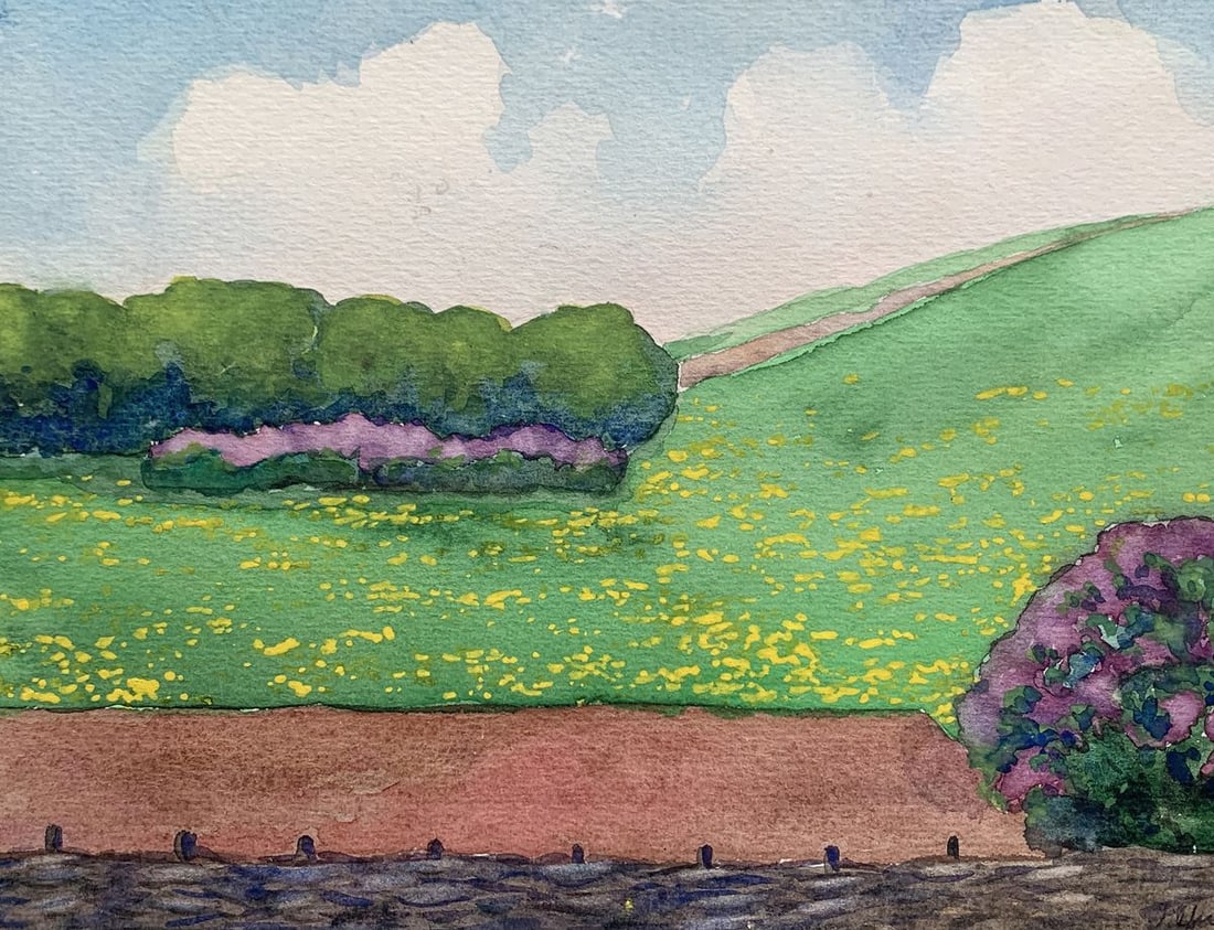 Pastel painting Blooming garden Ivan Tsyupka - 8