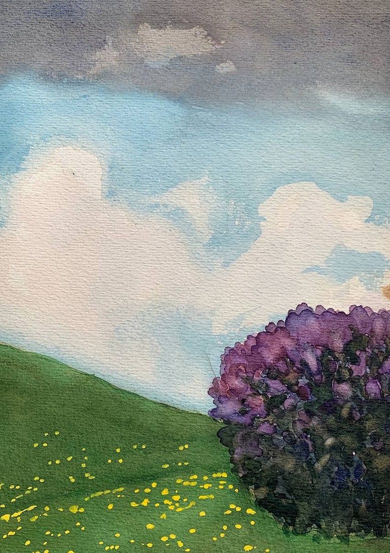 Pastel painting Rain is coming to the field Ivan Tsyupka - 5