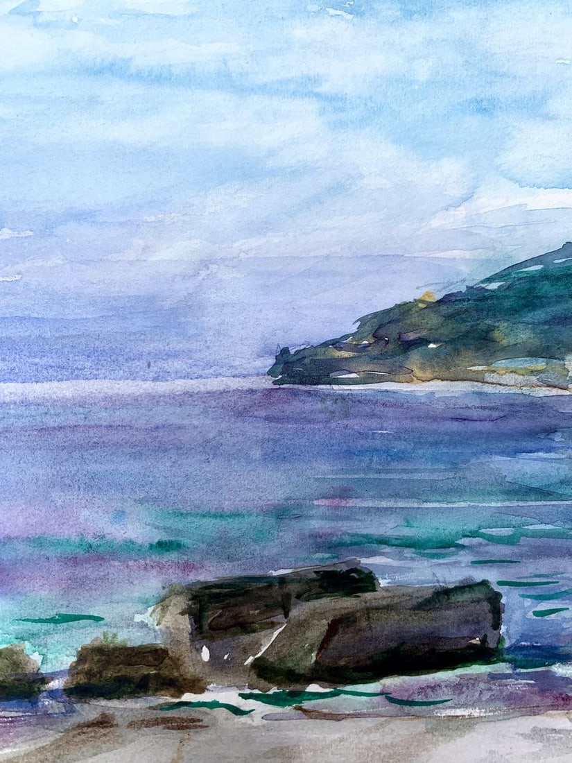 Watercolor painting Before the storm Unknown artist - 6