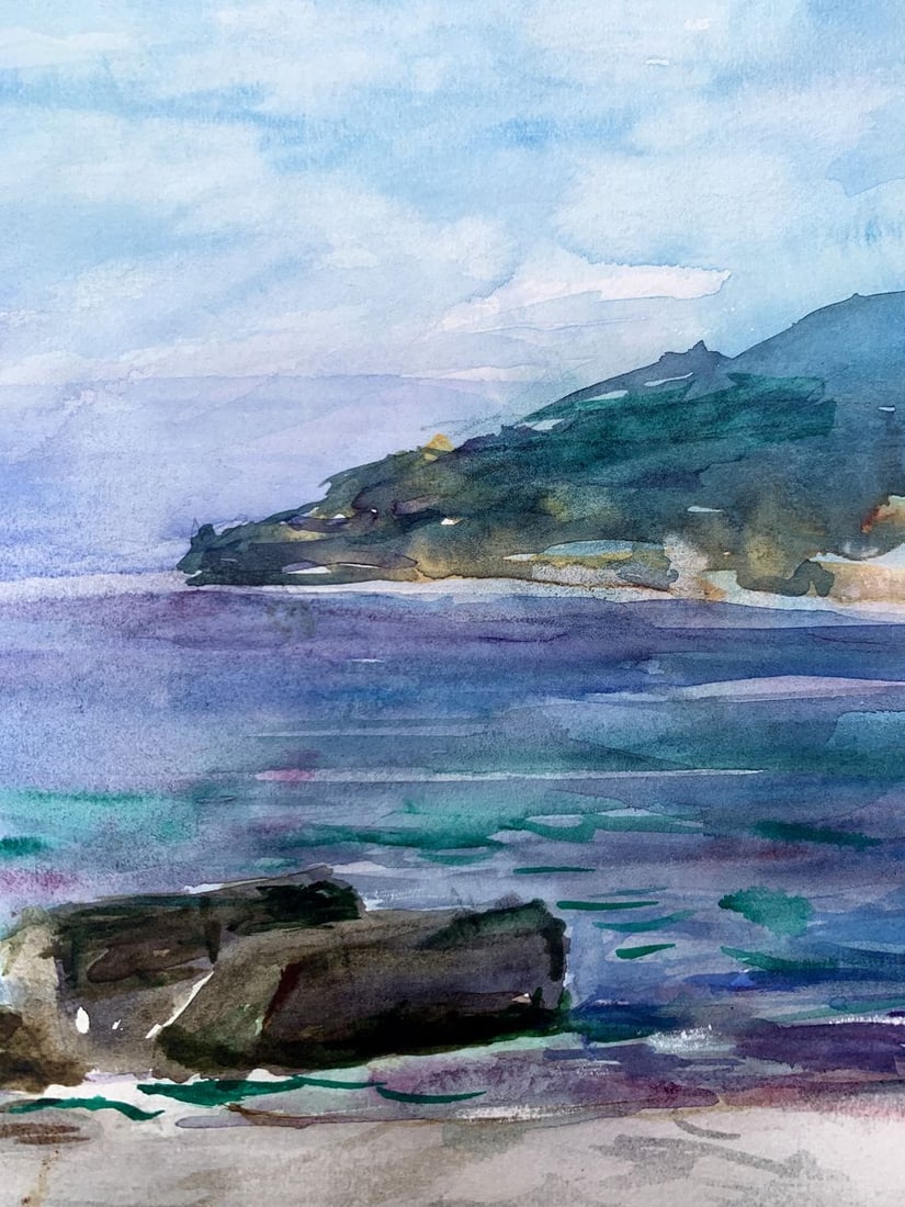 Watercolor painting Before the storm Unknown artist - 8