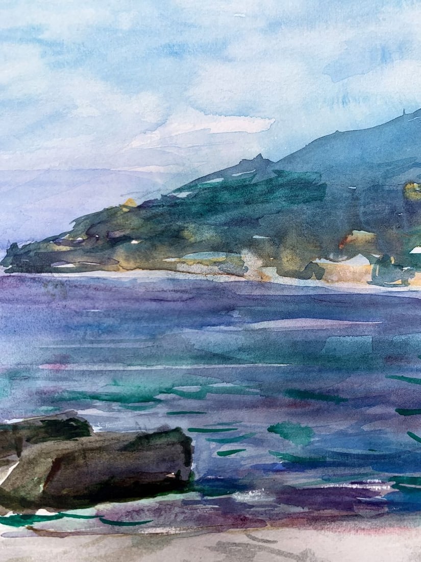 Watercolor painting Before the storm Unknown artist - 9