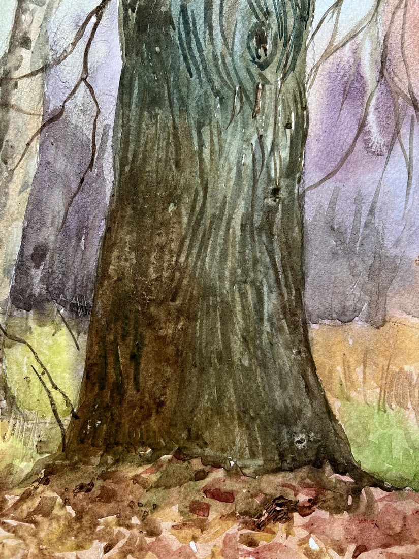 Watercolor painting The moment in the tree V. Mishurovsky - 7
