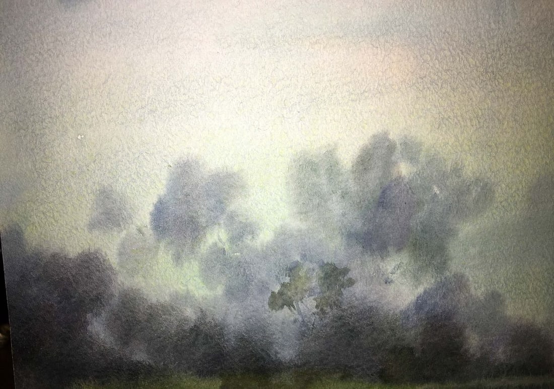 Swamp watercolor painting Viktor Mikhailichenko - 5