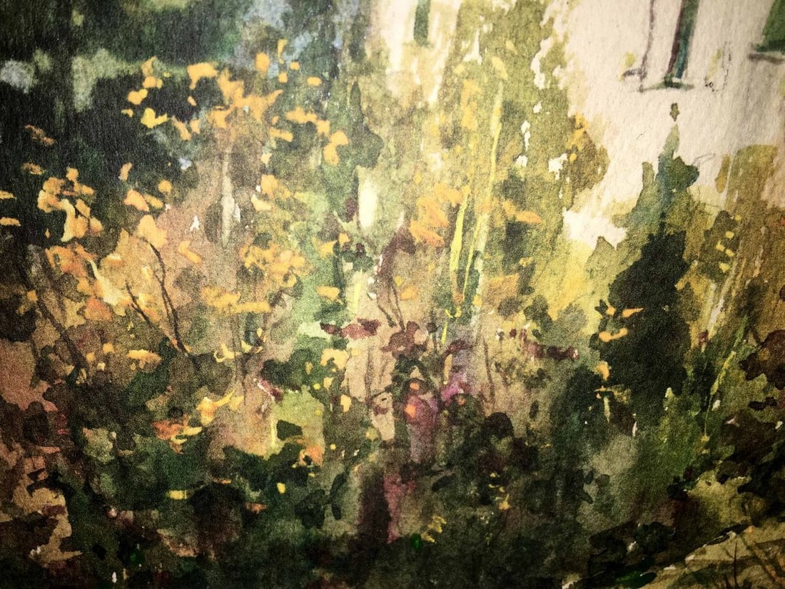 Monastery watercolor painting Viktor Mikhailichenko - 3